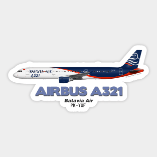 Airbus A321 - Batavia Air Sticker